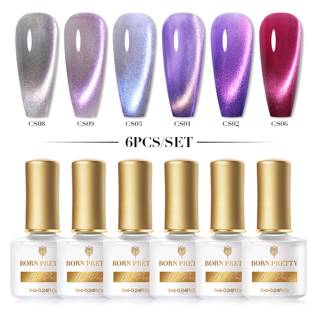 Born Pretty Nail Gel Polish Set Soak Off UV LED Gel 7ml Hybrid Semi Permanent Varnish Nail Art Gel Kit Top Coat Gel Manciuring