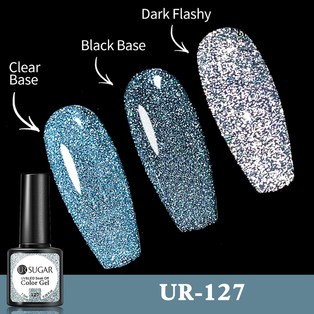 UR SUGAR Reflective Cat Magnetic Laser Gel Nail Polish Rainbow Gel Shine Semi Permanent Soak Off UV LED Varnish Nail Art