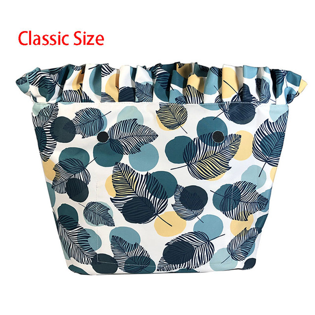 Floral trim waterproof inner insert, classic small inner pocket, handbags accessory