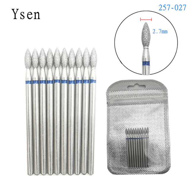 10pcsSet Diamond Nail Drill Bit Artery Electric Cutters For Pedicure Manicure Files Cuticle Burr Nail Tools Accessories