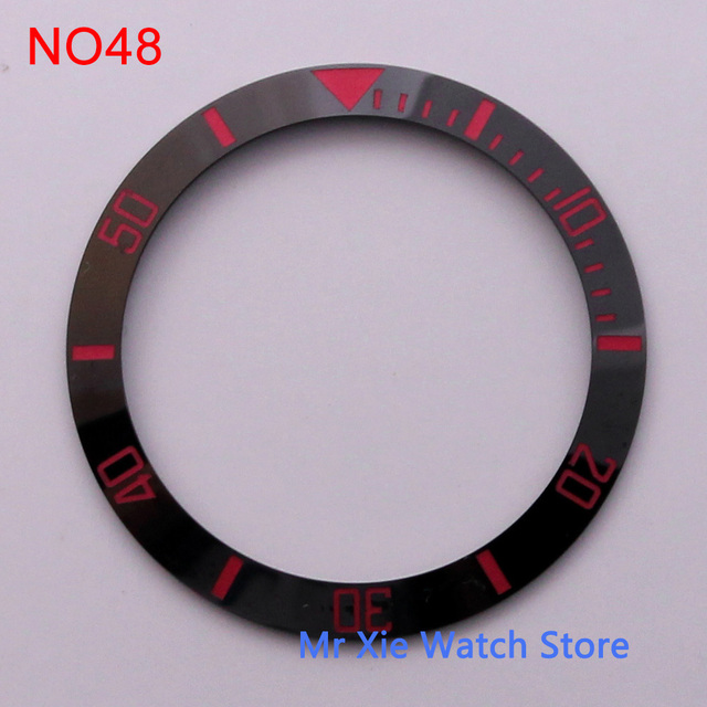 38mm watch strap high quality ceramic bezel insert for 40mm watch case accessories inner diameter 30.5mm