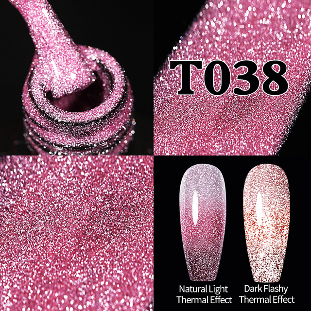 UR Sugar Fluorescent Reflective Gel Holographic Gel Nail Polish Shine Neon Glitter Semi Permanent Soak Off UV LED Nail Gel