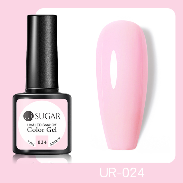 UR SUGAR 7.5ml Glitter UV Gel Polish Bling Sequins Rose Gold Silver Soak Off Manicure Nail UV Gel Polish Lacquer Base