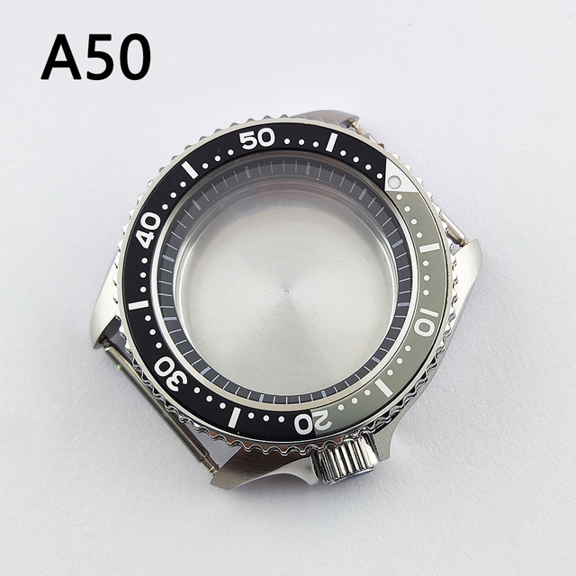 41.5mm NH35 NH36 case, watch accessories, stainless steel plated sapphire glass suitable for NH35 NH36 movement