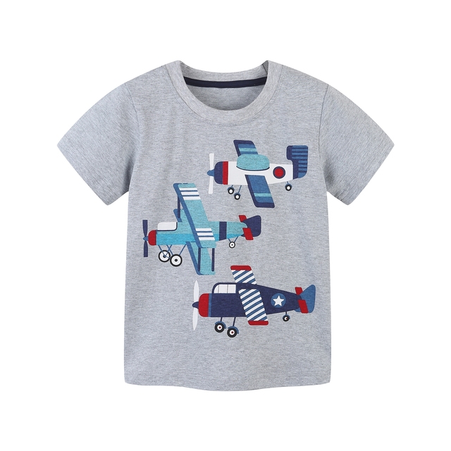 Little maven 2022 summer clothes baby boys children excavator T-shirt cotton lovely comfort and soft for kids 2-7 years old