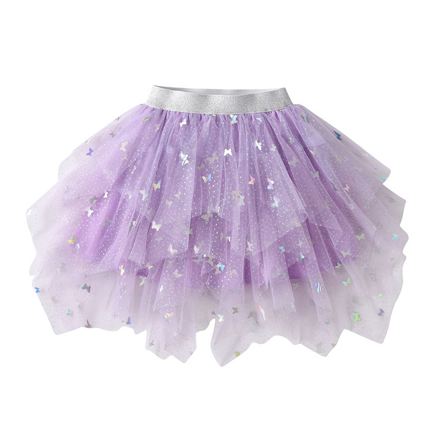 DXTON Girls Skirt Mesh Children's Skirt Girls Tutu Skirt Layered Tutu Skirt Prom Party Prom Dress Clothes