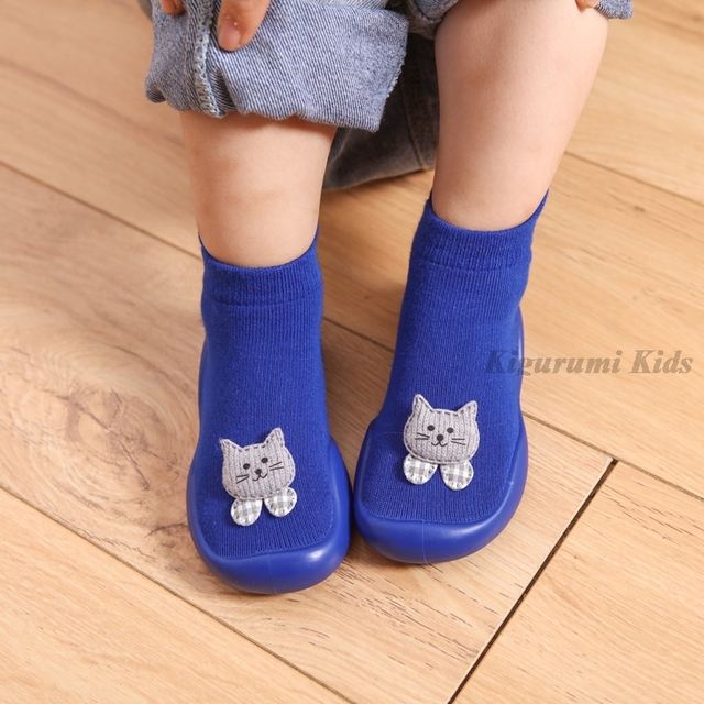 Baby First Shoes Baby Girls Newborn Knitwear Socks Warm Infant Winter Shoes Fox Rabbit Cartoon Kids Boy Casual Shoes 2021