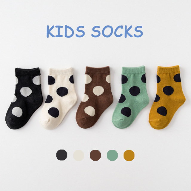 5 Pairs Cotton Kids Warm Socks Winter Socks For Baby Girls Cute Cartoon Newborn Toddler Casual Sports Socks Boys Socks 0-12 Years