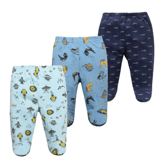 3pcs/lot Baby Pants 100% Cotton Autumn Spring Newborn Baby Boys Girls Pants Toddler Wear Infant Toddler Cartoon For Baby Clothes