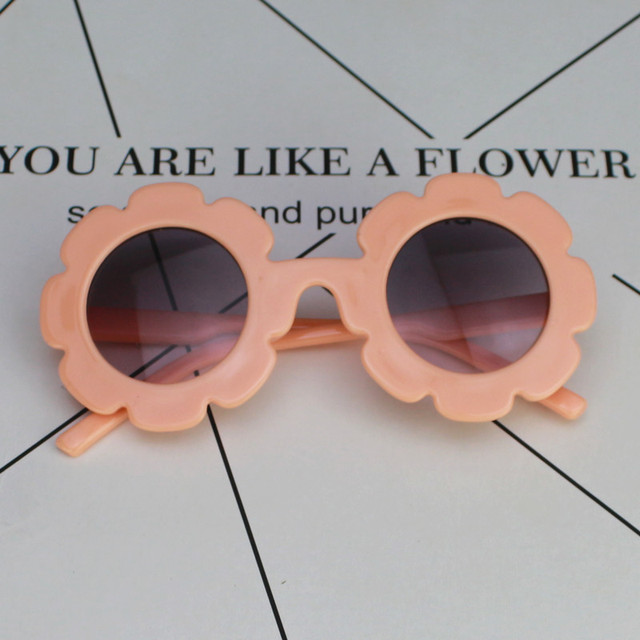 Bear Leader Children Sunglasses Accessory For Boys And Girls Flower Shape Frame Colorful Glass Cute Sunglass For Kids