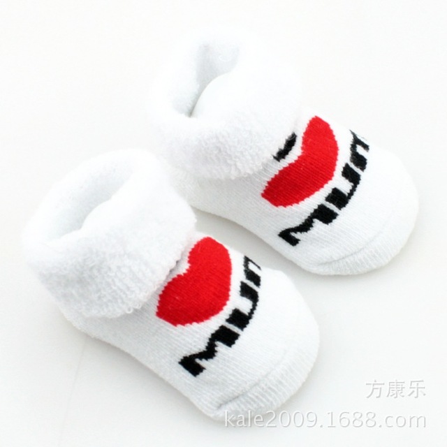 Spring Summer Baby Girls Boys Cotton Soft Socks for Newborn Baby Letter Printed Warm Infant 0-6 Months Clothes Accessories