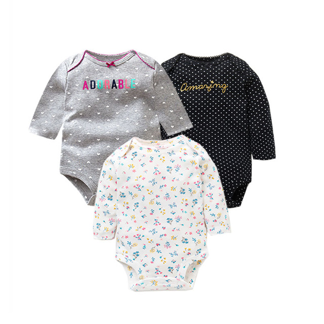 3pcs/lot Newborn Baby Underwear Set 100% Cotton Baby Boys Girls Pajamas Infant Clothes Long Sleeve Underwear Baby Clothes