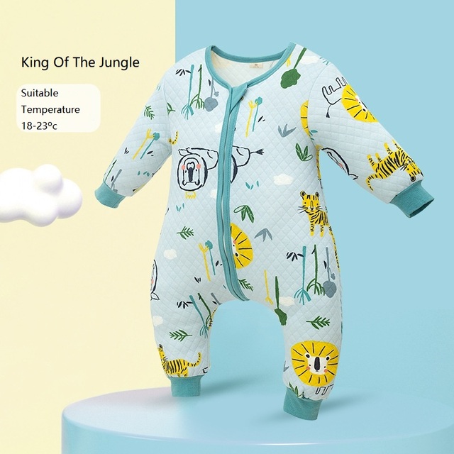 Baby Sleeping Bag Cartoon Infantil Spring Autumn For Cotton Toddler Sleeping Bag Baby Bed Slapzack Soft Kids Pajamas Jumpsuit