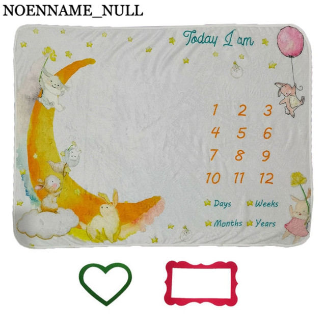 1 set baby monthly growth record milestone blanket newborn photography props accessories creative background cloth infant