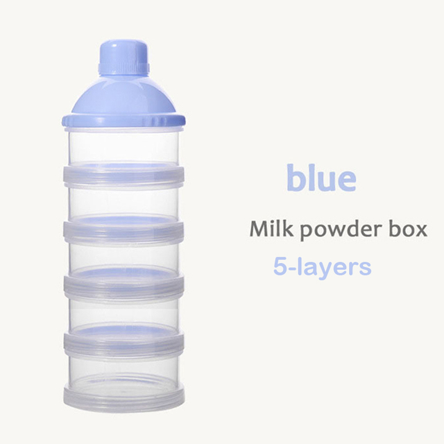 Portable Milk Powder Formula Dispenser Food Container Storage Feeding Boxes for Baby Kids Toddler 4/5 Grid Baby Food Storage Box