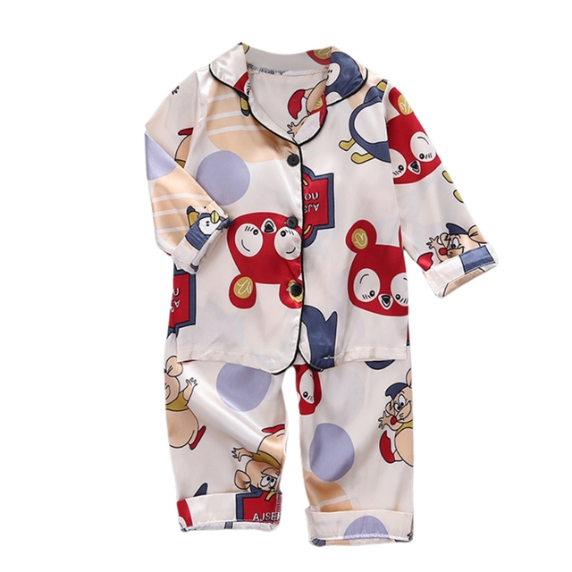 Summer 2 pcs/set Cartoon Kids Boys Short-sleeved Tops + Pants Suit Home Wear Set Children's Pajamas set 2-7 years For Kids