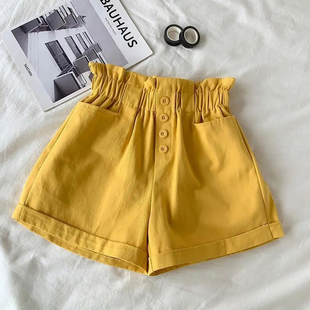 Girl Summer Short Pant Button Teen Girls Solid Shorts Kids Shorts For Girls Fashion Kids Clothes Teenager Casual Clothes