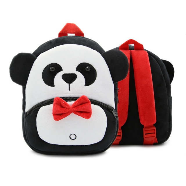 Fashion Children's School Bags 3D Cartoon Print Plush Kids Backpack Kindergarten Boys and Girls School Bags Mini Backpack Book Bag