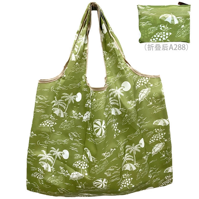 Reusable Oxford Shopping Bag Large Size Foldable Tote Bag Washable Cloth Eco Friendly Grocery Bags