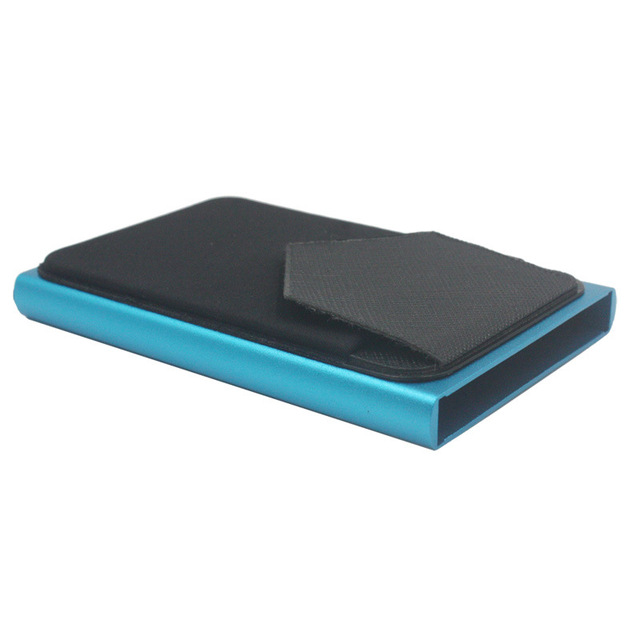 Anti-theft ID Credit Card Holder Minimalist Porte Carte Thin Aluminum Metal Wallets Pocket Bank Box Women Men Credit Card Box