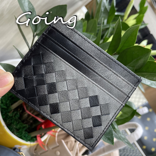 Go Go 100% Leather Credit Card Ultra-thin Brand Business Card Multiple Card Slots Simple Fashion Women Card Bag