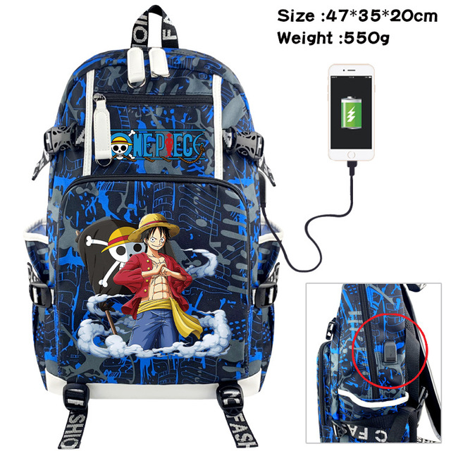 Anime Luffy Backpack Chopper Cartoon Large Capacity School Bag Fashion Multifunctional Laptop Backpack Travel Bag