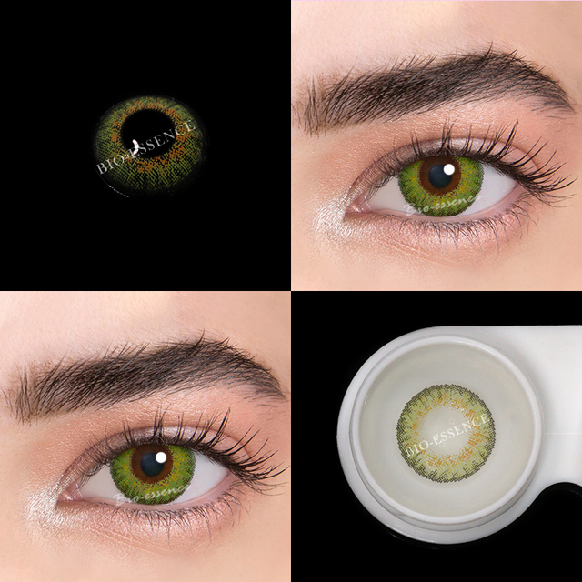 Bio-essence 1 Pair Contact Lenses With Eye Color Lenses For 1 Year Cosmetic Natural Moticolor Lenses Colored Lenses Eyes