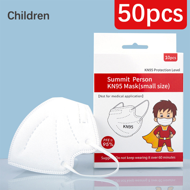 CE FFP2 Kids Face Mask KN95 Masks Dustproof 5 Layer Breathable FFP2 Mask Baby Boy Girls Protective Mask Kn95 Mascarillas