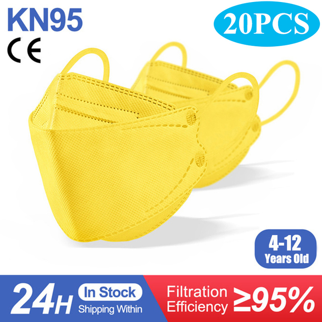 Kids kn95 Masks ffp2mascarillas Fish ffp2 Ninos Child Respirator Mouth Mask Respirator N95 Mask KN95 Mascarillas Infantil