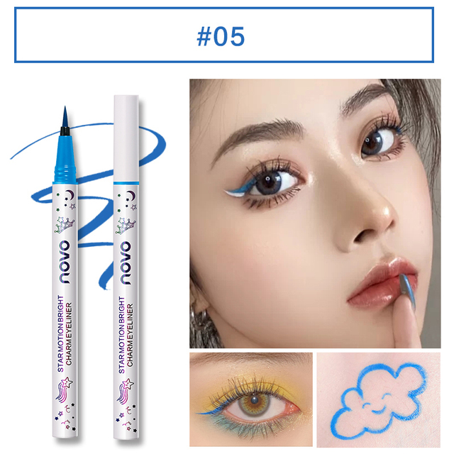 8 Colors New Waterproof Long Lasting Eyeliner Colorful Matte Liquid Eyeliner Pencil Pigment Party Permanent Natural