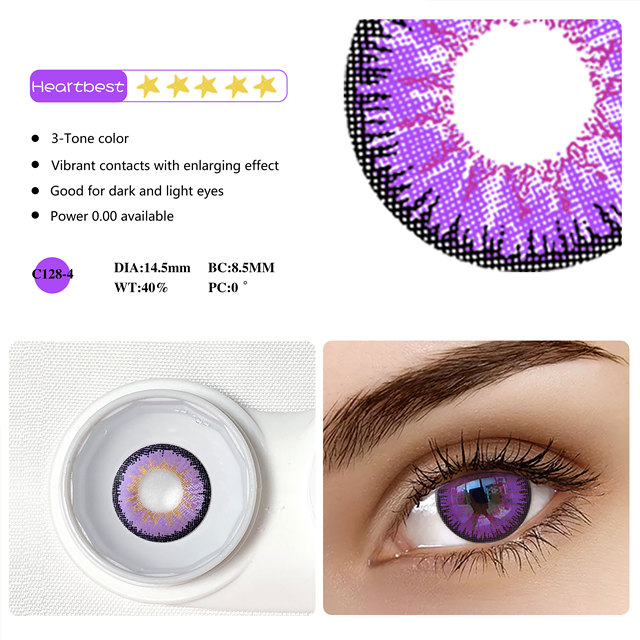 1 Pair 3 Tones Contact Lenses For Eye Popular Lens Eye Color USA Cosplay 12 Colors Cosmetic Contact Lens Fast Delivery