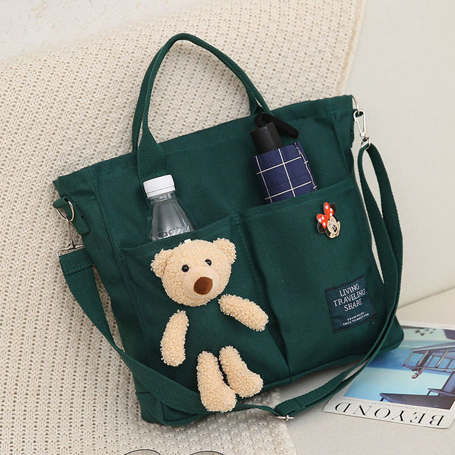 Women Canvas Handbags Female Shopping Bags Shoulder Bag Environmental Storage Bag Reusable Foldable Eco Grocery Bags Bolso