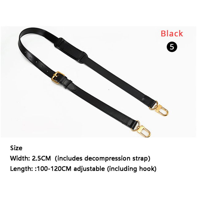 BAMADER Brand High Quality Genuine Leather Bag Strap Length 107cm-119cm Luxury Adjustable Shoulder Strap Women Bag Accessories