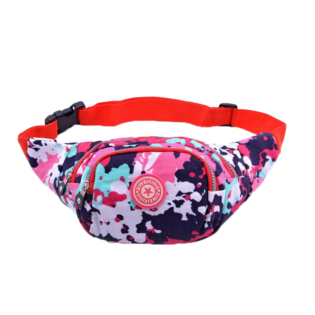 Printed Running Waist Belt Bag Belly Pouch Woman Jogging Fanny Pack Hiking Fanny Pack Morse Code Chest Bag Lady Bombagh Shoulder Bags