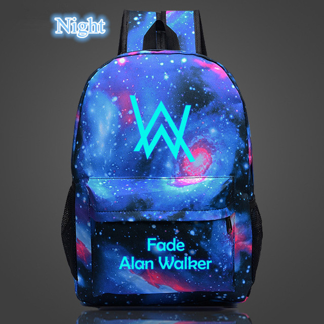 Music DJ Comic Alan Walker Faded Backpack High Quality School Bag Travel Bags For Men And Women