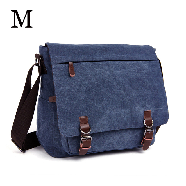 MARKROYAL - Men's Canvas Shoulder Bag, High Quality Laptop Shoulder Bag