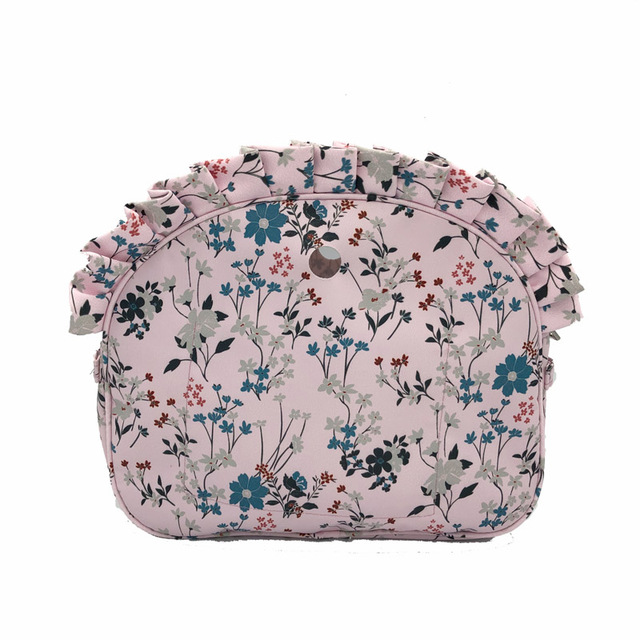 Colorful Print Canvas Fabric Floral Border Insert Organizer Lining Inner Pocket Liner For Omoon Light Obag O Moon Baby O Bag