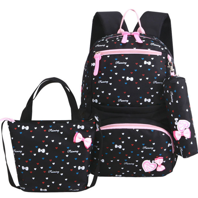 3pcs/set Printing School Bags Backpacks Schoolbag Fashion Kids Lovely Backpack for Children School Bag for Girls School Bag Student Mochila