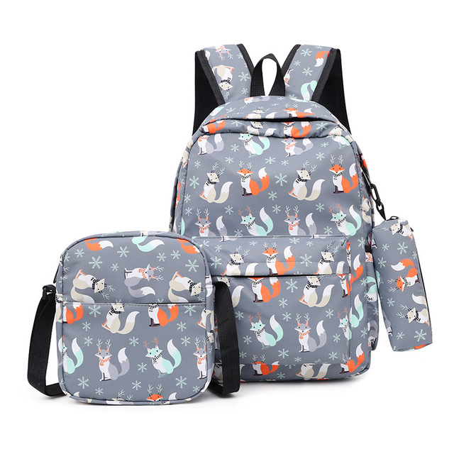 3pcs/set High School Bags For Women 2021 Boys Single Shoulder Bag Male Large Bags Student Travel Backpack Men School Backpack mochila