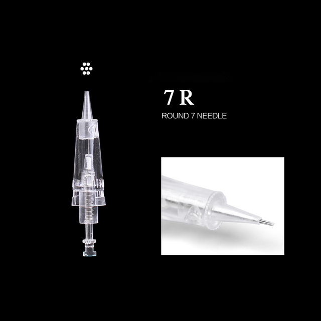 50pcs Disposable Cartridge Needles Permanent Makeup Bayonet Tattoo Gun 1RL/3RL/5RL for Eyebrow/Lip/Eyeliner Digital Machine