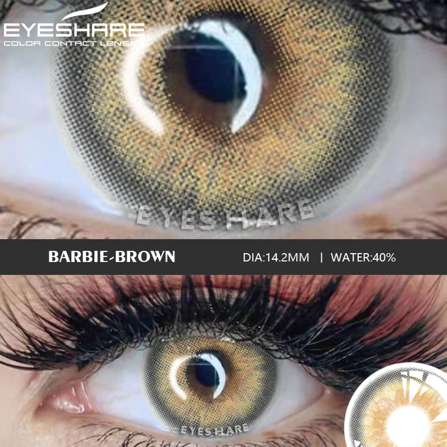 EYESHARE Eye Contact Lenses 2pcs/pair Household GlassBall Colored Contact Lenses Eye Cosmetic Colored Contact Lenses Beauty Eye Makeup