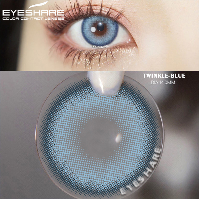 Eyeshire Eye Color Contact Lenses 1 Pair Natural Colored Lenses Yearly Cosmetic Lens Brown Cosmetic Lenses Contact Lens