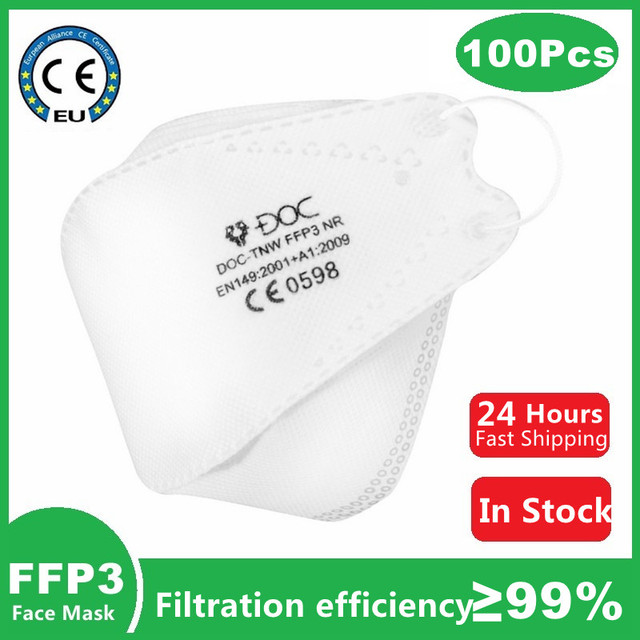 10/20/25/50/100pcs FFP3 Protective Face Mouth Mask CE Reusable Anti-dust Safety Unisex Mask mascarilla fpp3 homology ada PM2.5