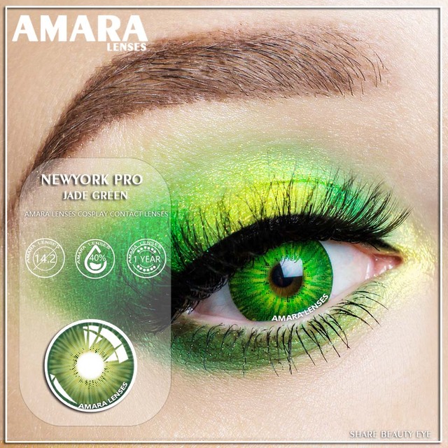 Amara Colored Contact Lenses 1 Pair York Pro Series Beauty Poplints Colored Contact Lenses Cosplay Colored Contact Lenses For Eyes