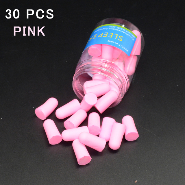 30/60pcs Anti-Snore Sleeping Earplugs Anti-noise Anti-noise Earplugs Soft Earplugs Set Tapones Oido Ruido Earplugs