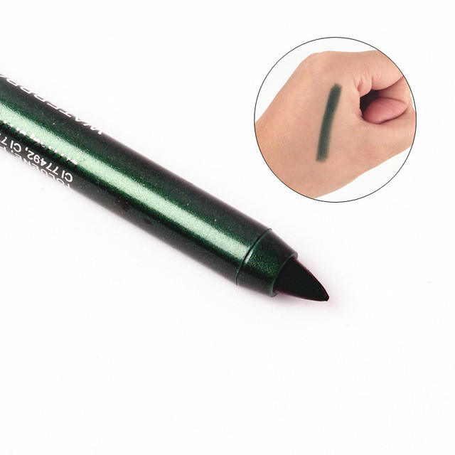 1pc Selling Charming Women Long※ Waterproof Eyeliner Pencil Pigment Deep Green Color Eyeliner Beauty Makeup Beauty Tools