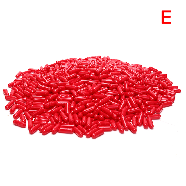 1000pcs empty vacant gelatin capsules size 00# gel for medicine storage used for pill storage