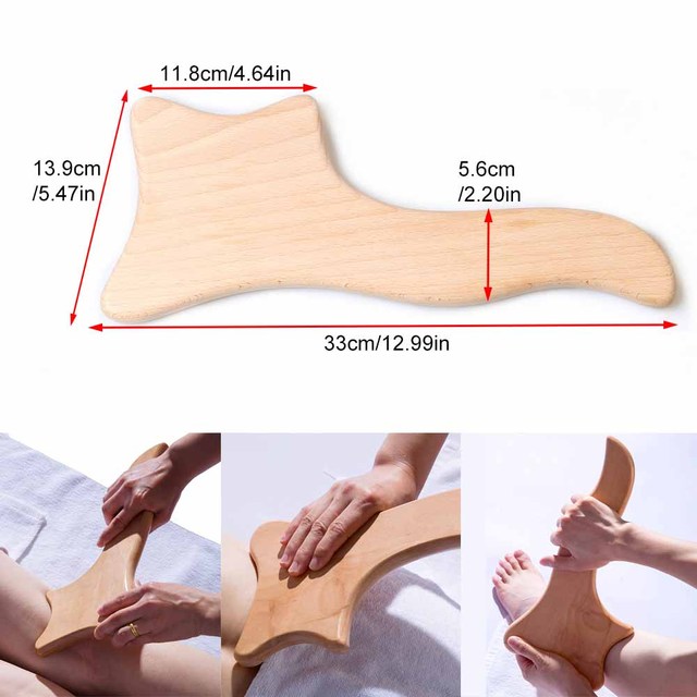 Tcare Wooden Body Foot Massager Device Reflexology Acupuncture Thai Massage Roller Therapy Scrap Meridians Lymphatic Health Care