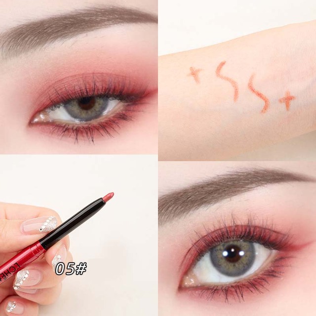 Colorful Eyeliner Women Makeup Tool Glue Pen Cosmetics Beauty Coffee Brown Silk Pen Smoky Waterproof Sweat-proof Do Not Fade
