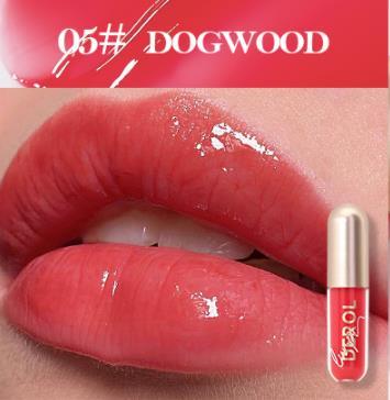 Derol Ginger Mint Matte Lip Glaze Plump and Moisturizing Lip Colored Lipgloss Liquid Lasting Underwater Light Transparent Lip Gloss